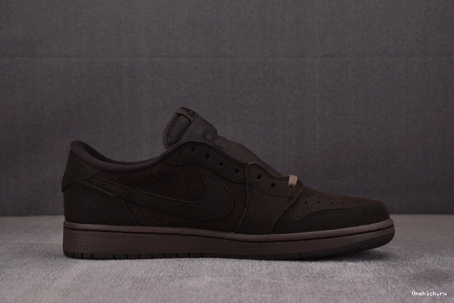One Kick DM7866-202 Velvet OG Scott Travis Jordan 1 Air Low x Brown 0727